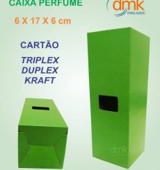 caixa de perfume com visor