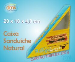 caixa sanduiche natural